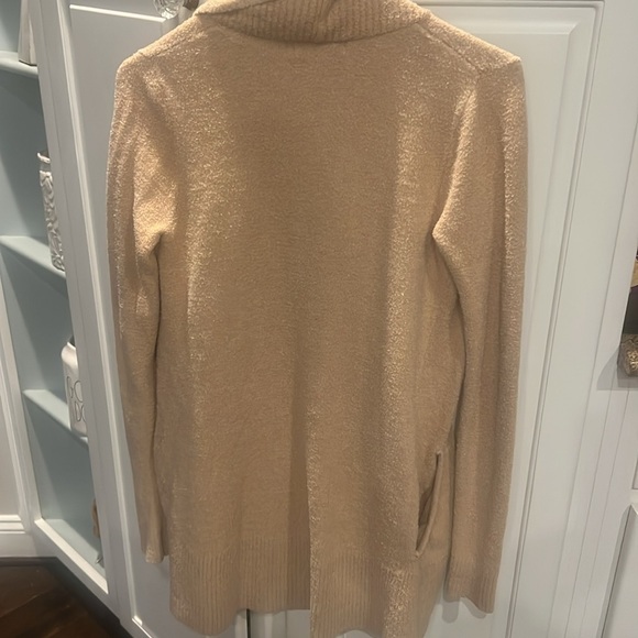 Barefoot Dreams Cozy Chic Lite Camel XS/S Open Front Sweater - Picture 7 of 8